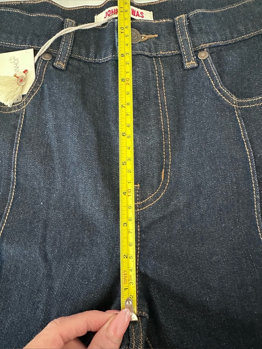 Johnny Was Front Slit Back Embroidery Jeans W/Flare *See Measurements $248 - Picture 9 of 11